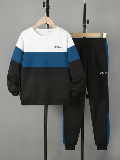 Ensemble Sweatshirt & Sweatpant imprimé KING