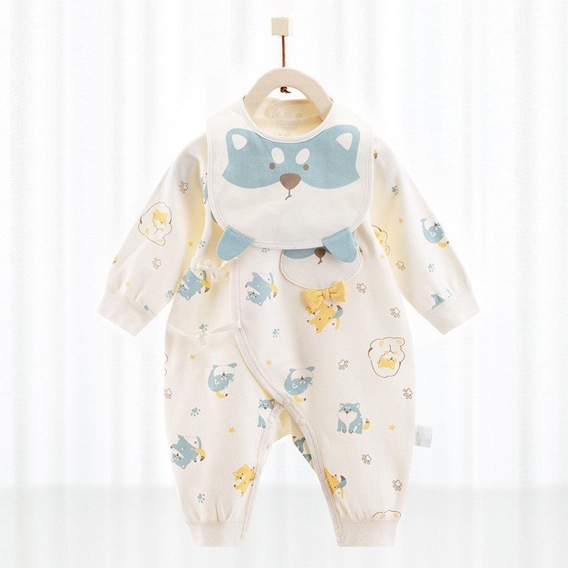 Barboteuse bébé avec bavoir