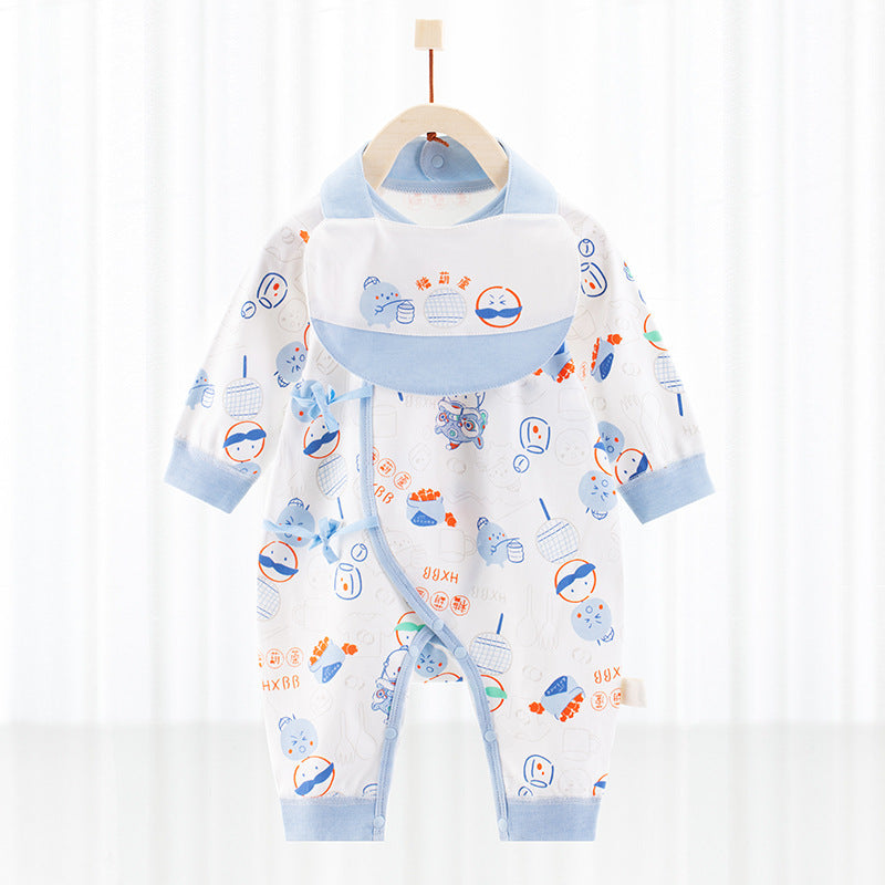 Barboteuse bébé avec bavoir