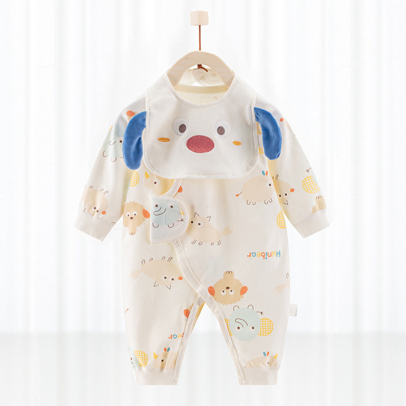 Barboteuse bébé avec bavoir