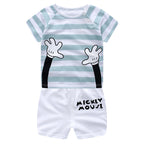Ensemble 2 pièces en coton pour garçon Mickey Mouse