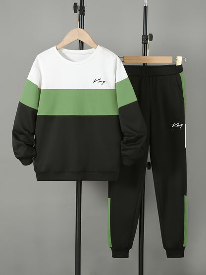 Ensemble Sweatshirt & Sweatpant imprimé KING