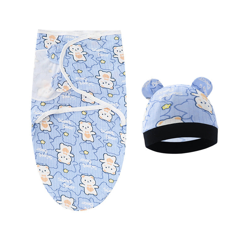 Couverture d'emmaillotage avec bonnet