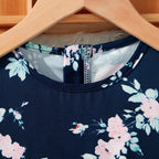 Combinaison d'été fleurie pour fille