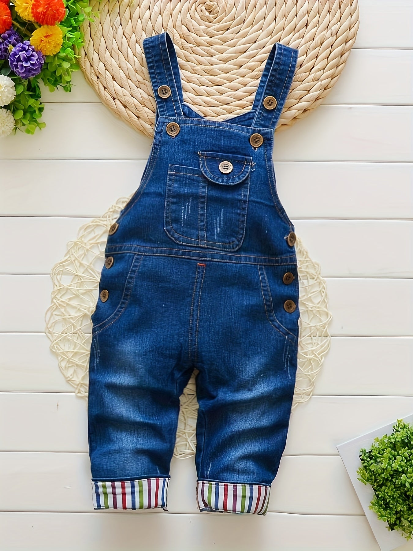 Pantalon salopette en denim enfant