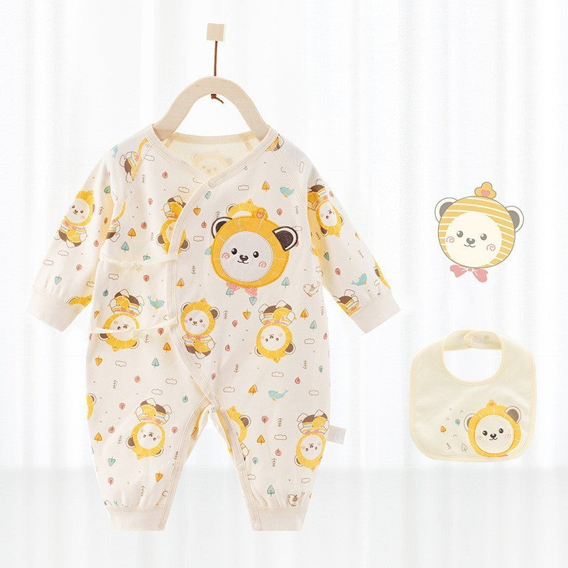 Barboteuse bébé avec bavoir