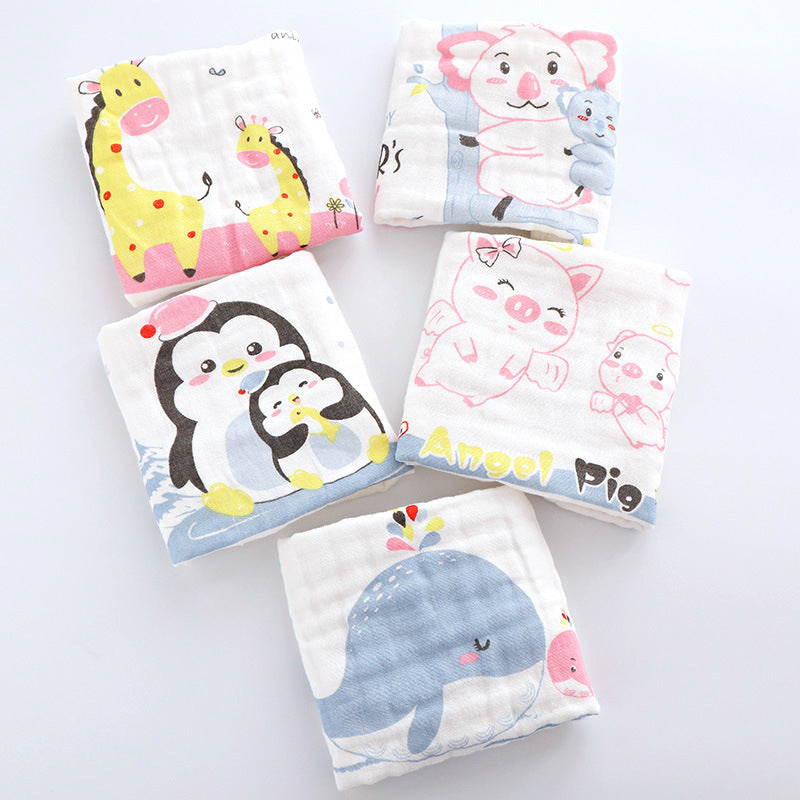 Lot de 5 mini serviettes pour bébé