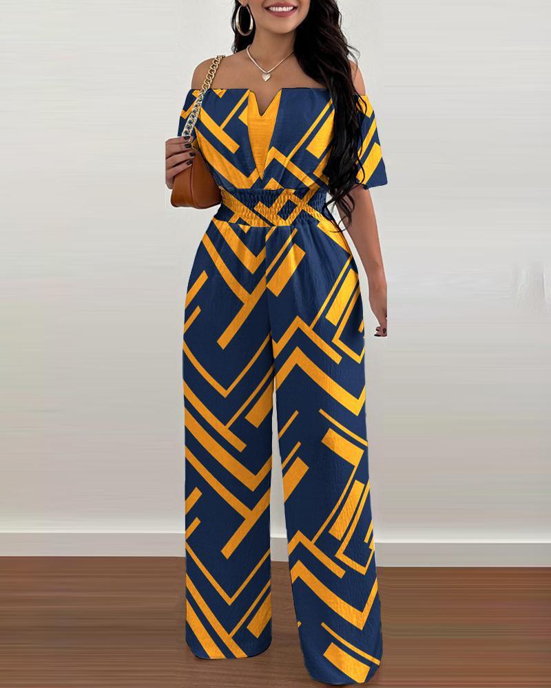 Combinaison ample à col dénudé pour femme