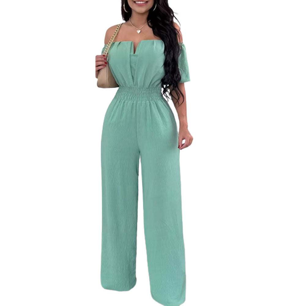 Combinaison ample à col dénudé pour femme