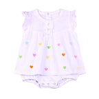 Petite combinaison courte pour bébé fille