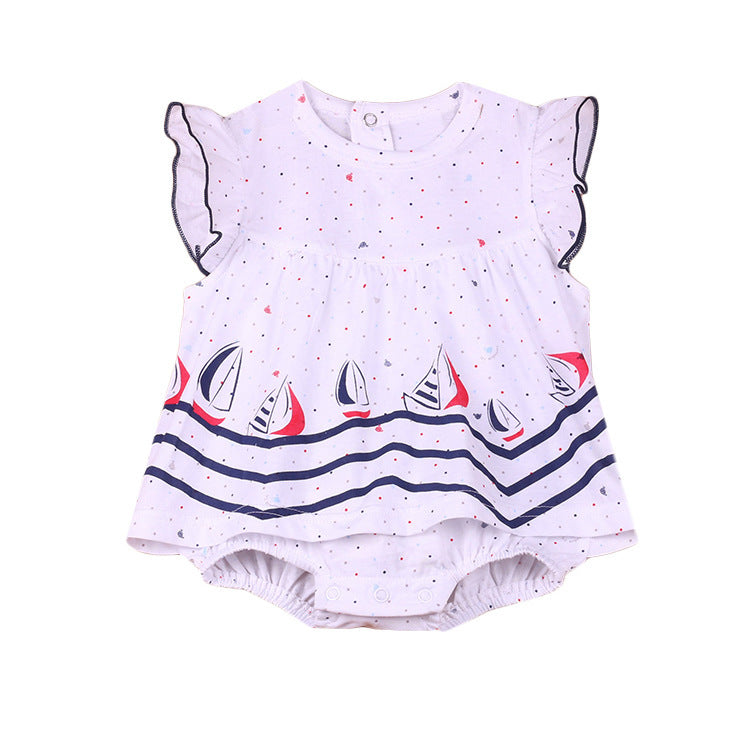 Petite combinaison courte pour bébé fille