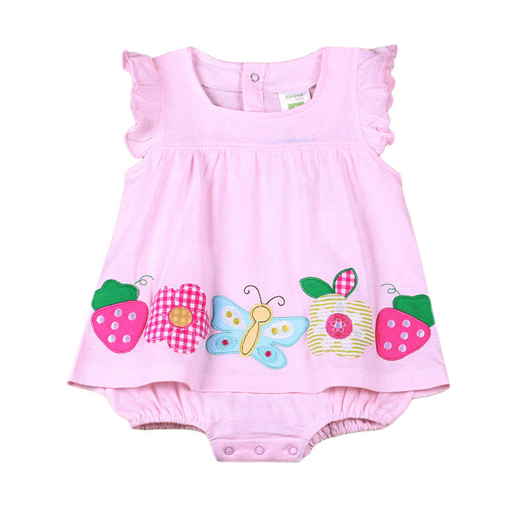 Petite combinaison courte pour bébé fille