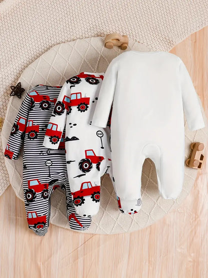 Lot de 3 combinaisons-pantalons pour bébé