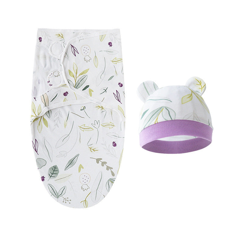 Couverture d'emmaillotage avec bonnet