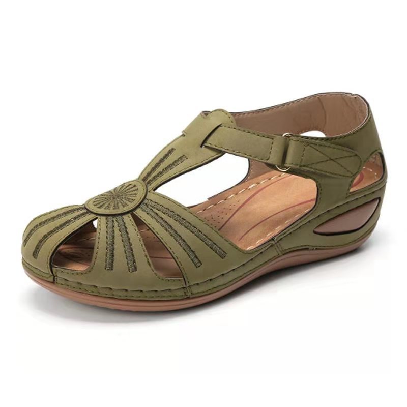 Sandales compensées à bout rond Classy