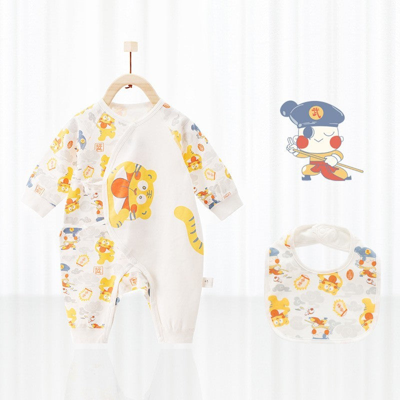 Barboteuse bébé avec bavoir