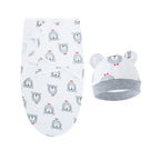 Couverture d'emmaillotage avec bonnet