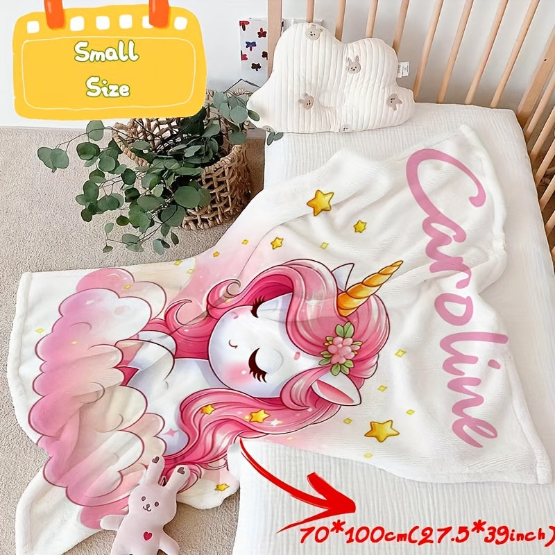 Couverture imprimée licorne personnalisable