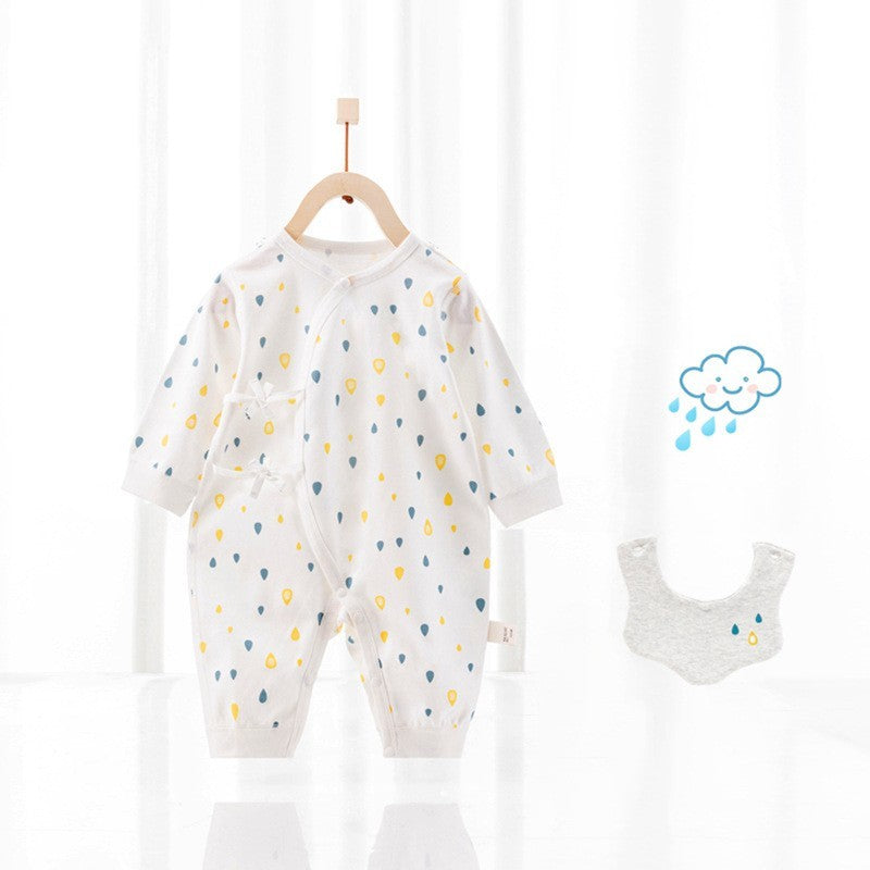 Barboteuse bébé avec bavoir