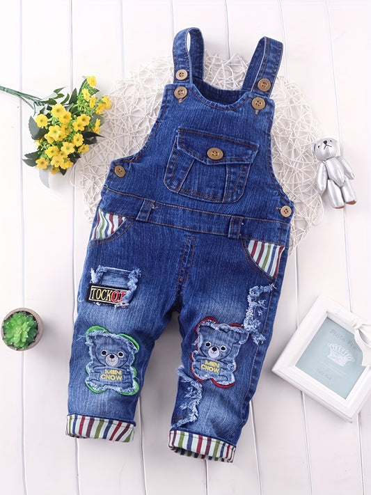 Pantalon salopette en denim enfant