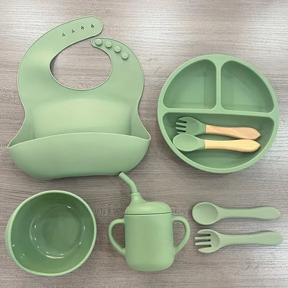 Set vaisselle pour bébé en silicone