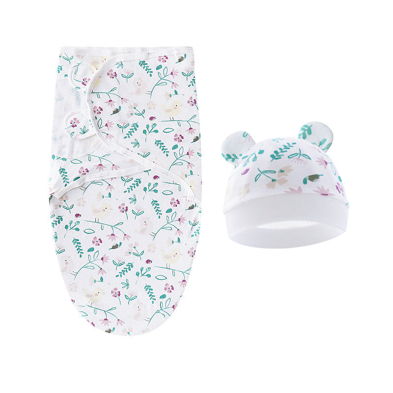 Couverture d'emmaillotage avec bonnet