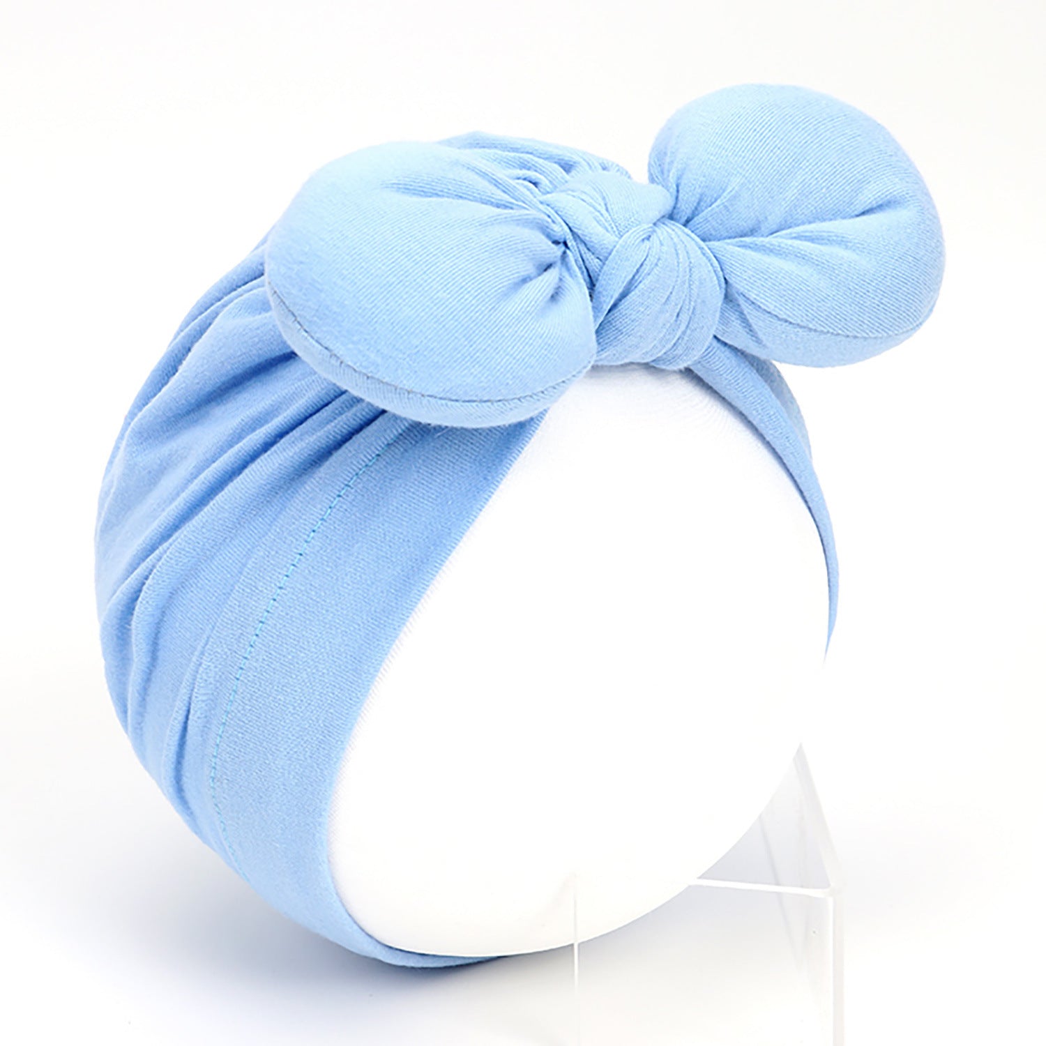 Bonnet-turban à nœud papillon pour fille