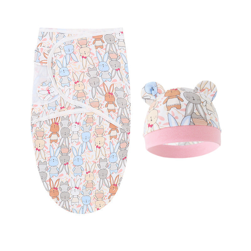 Couverture d'emmaillotage avec bonnet