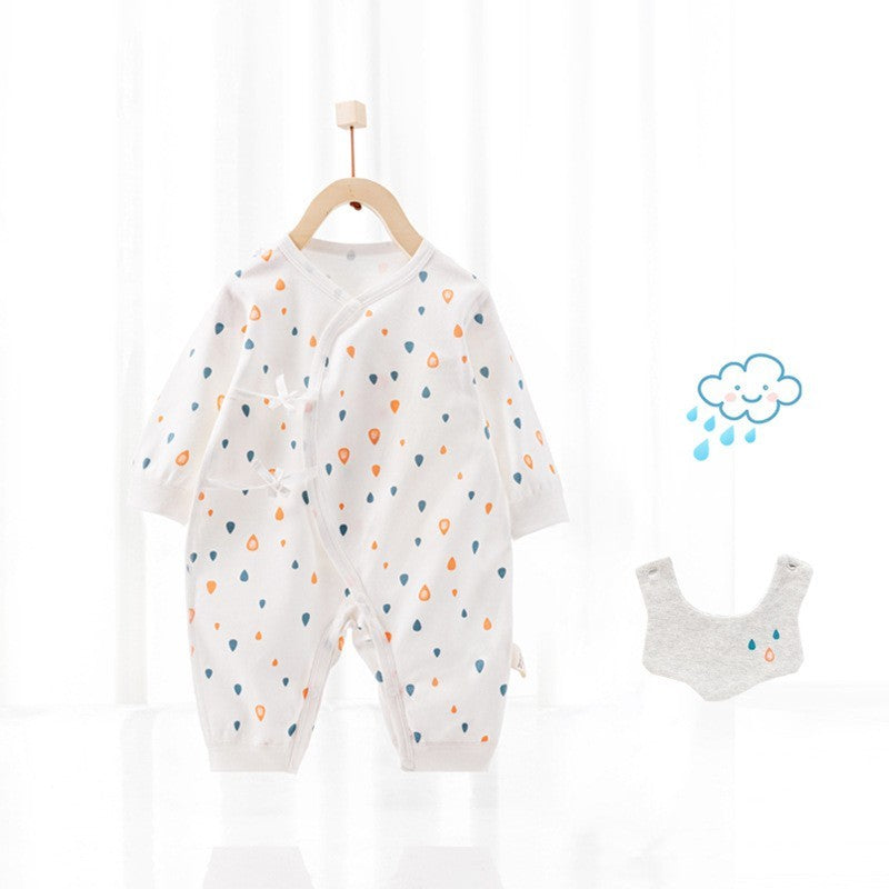 Barboteuse bébé avec bavoir