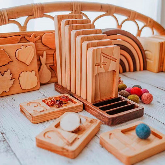 Ensemble de 10 planches de comptage Montessori