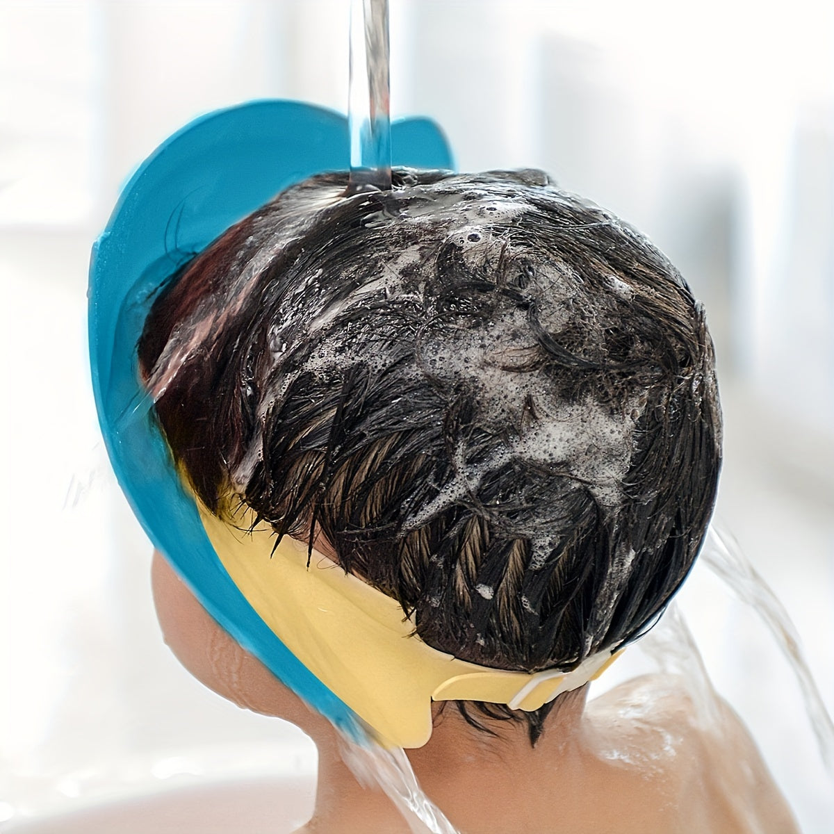 Bonnet de douche en silicone pour enfant