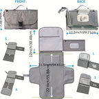 Tapis à langer pratique avec rangement intégré