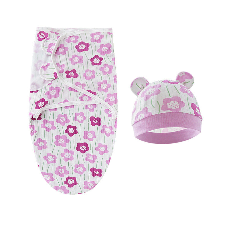 Couverture d'emmaillotage avec bonnet