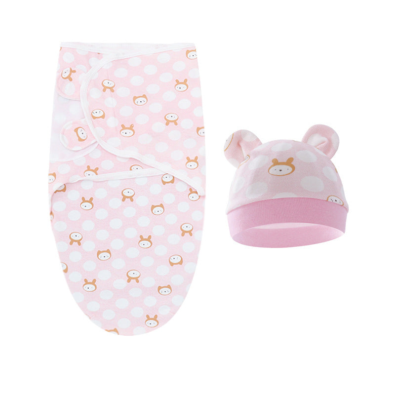 Couverture d'emmaillotage avec bonnet