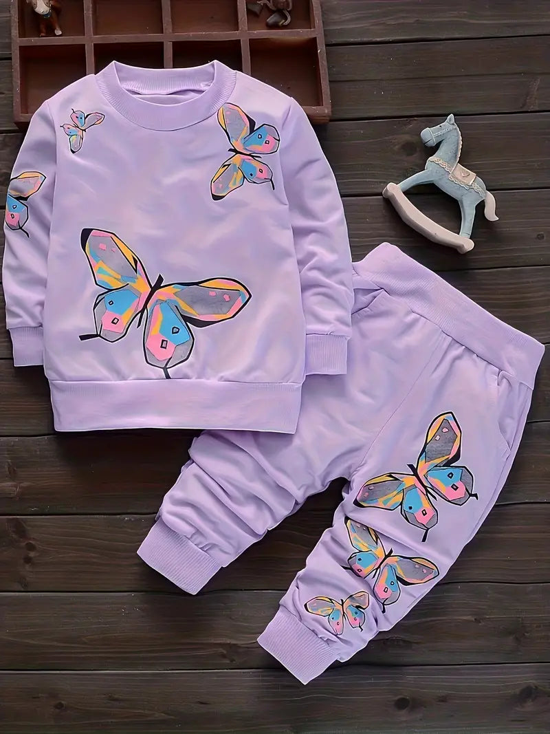 Ensemble fille pantalon et pull