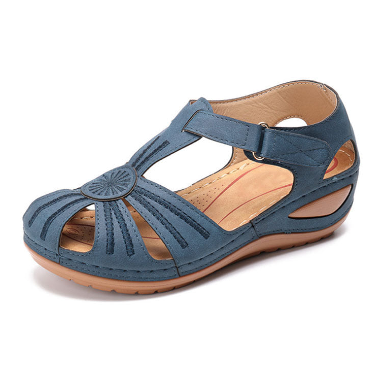 Sandales compensées à bout rond Classy