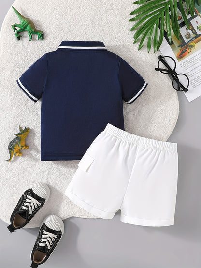 Ensemble t-shirt polo et short pour garçon