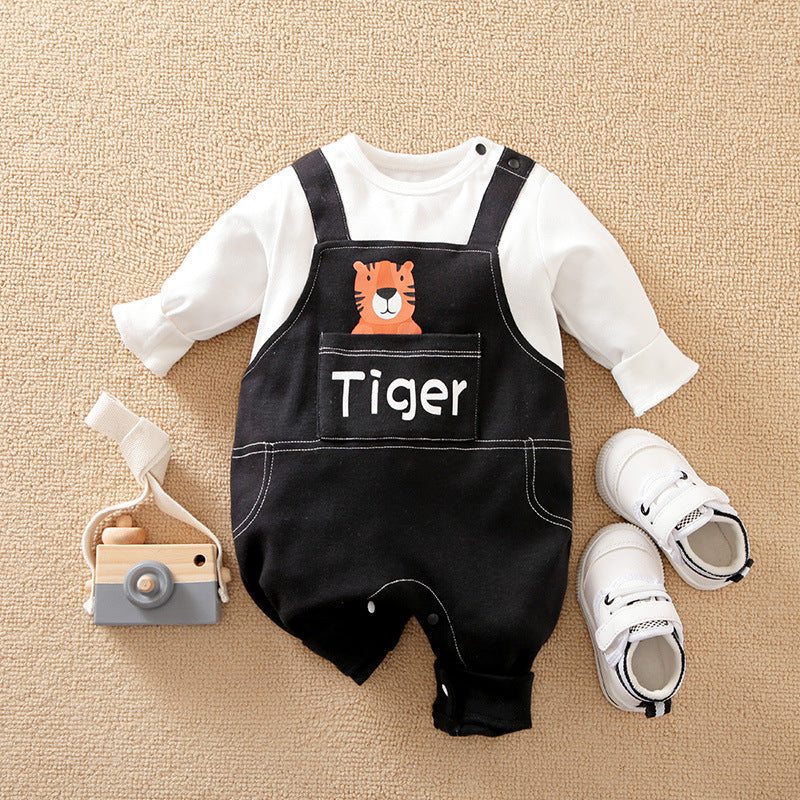 Combinaison bébé faux deux pièces