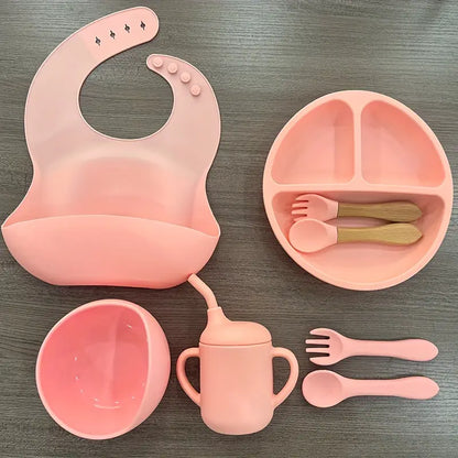 Set vaisselle pour bébé en silicone