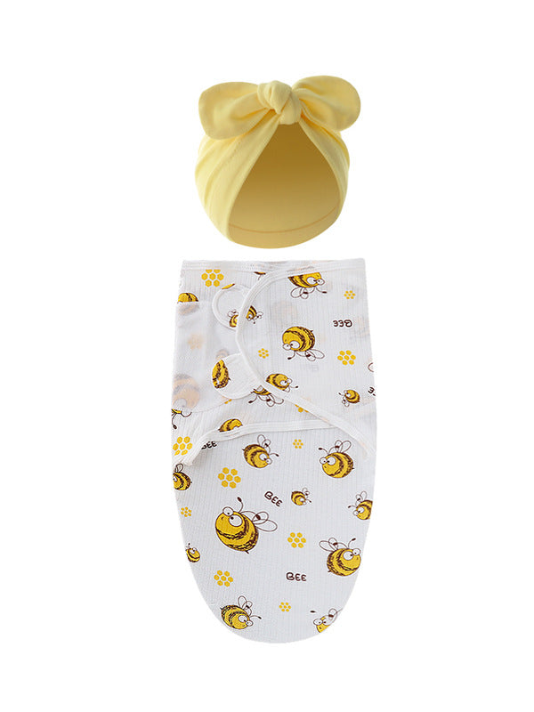 Gigoteuse bébé fille avec bonnet assorti