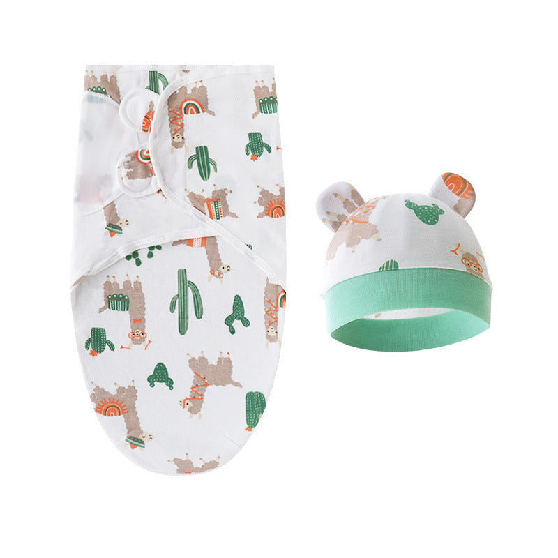 Couverture d'emmaillotage avec bonnet