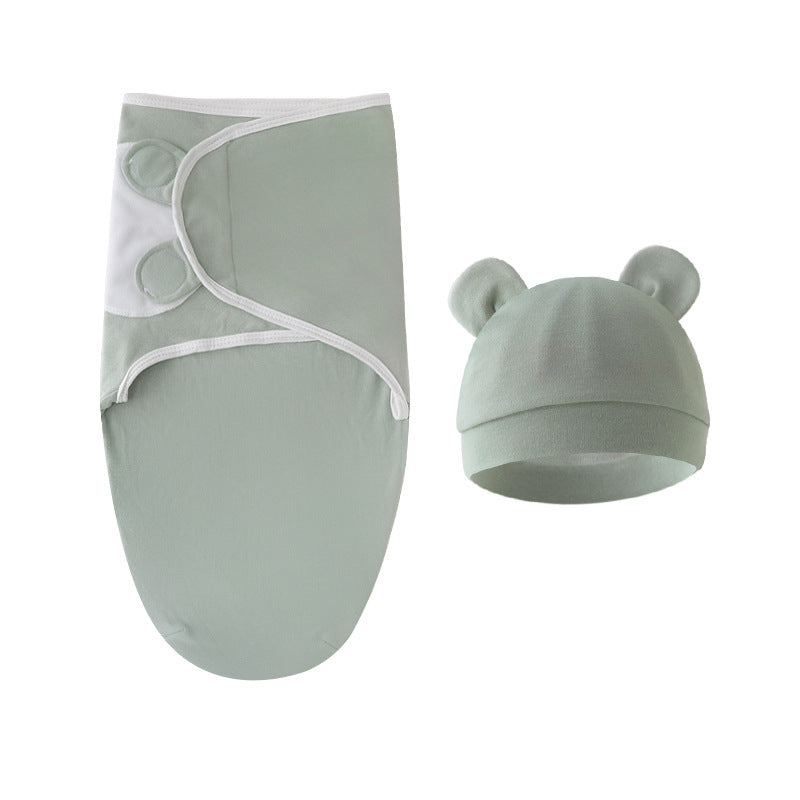 Couverture d'emmaillotage avec bonnet