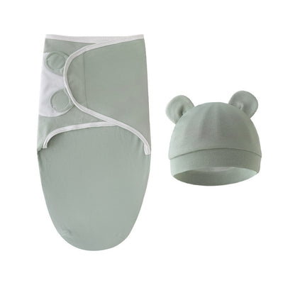 Couverture d'emmaillotage avec bonnet