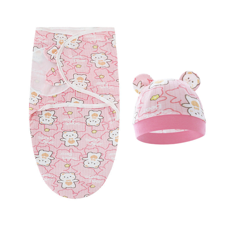 Couverture d'emmaillotage avec bonnet