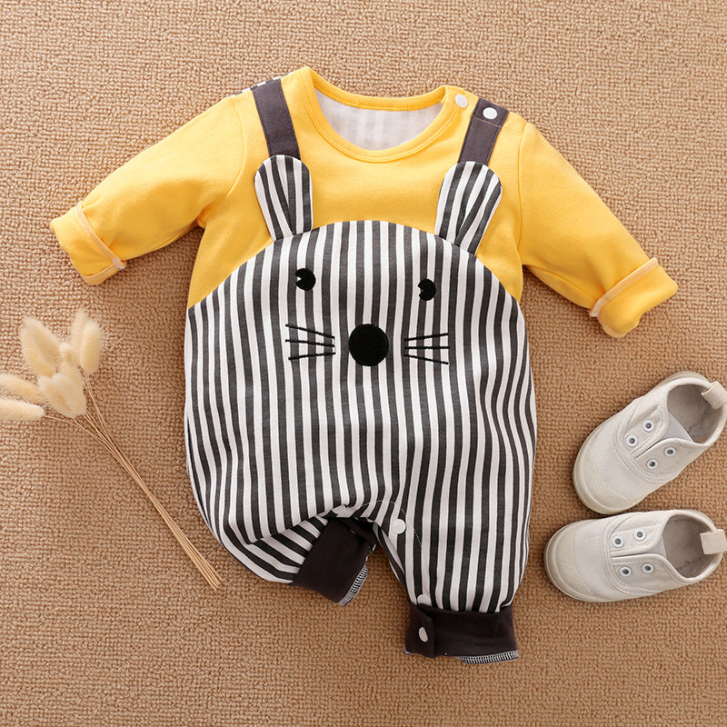 Combinaison bébé faux deux pièces