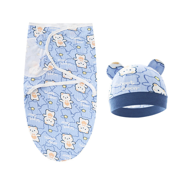 Couverture d'emmaillotage avec bonnet