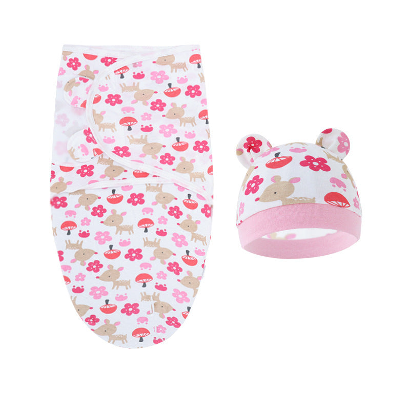 Couverture d'emmaillotage avec bonnet