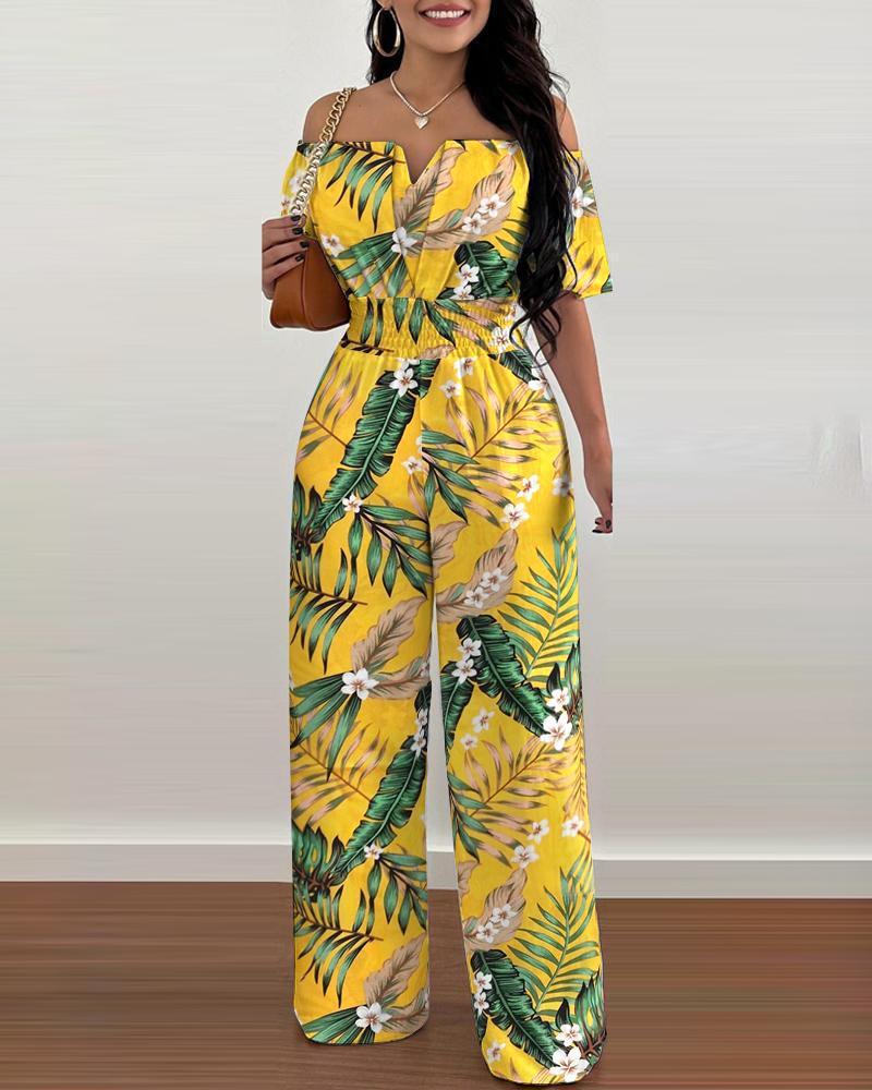 Combinaison ample à col dénudé pour femme