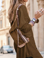 Tunique longue semi-transparente pour femme