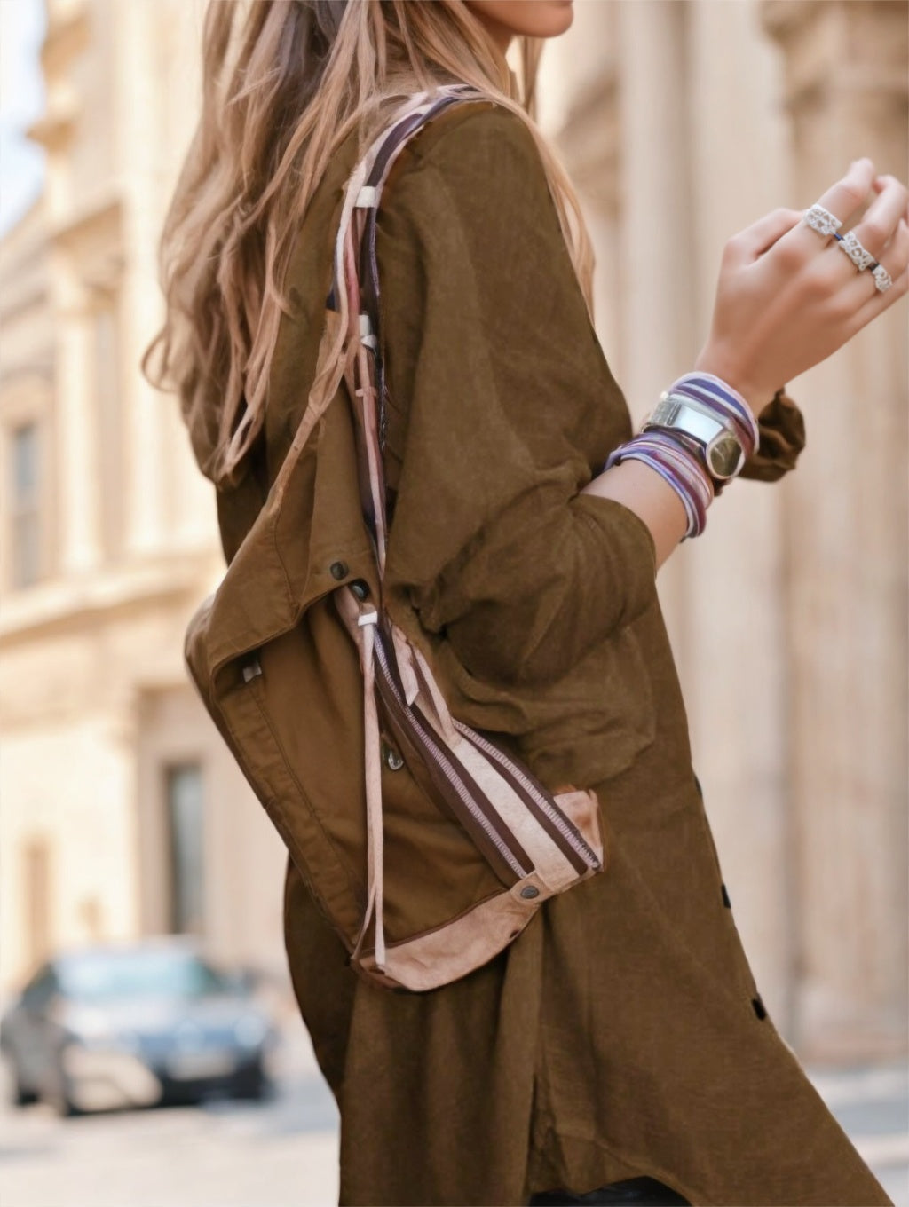 Tunique longue semi-transparente pour femme